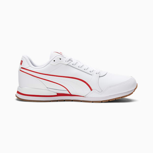 ST Runner v3 Bold Sneaker, Puma White-High Risk Red-Gum, extralarge