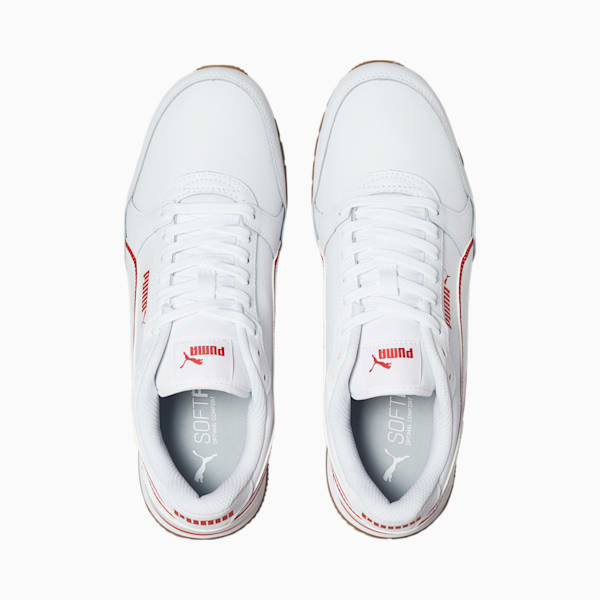 ST Runner v3 Bold Sneaker, Puma White-High Risk Red-Gum, extralarge