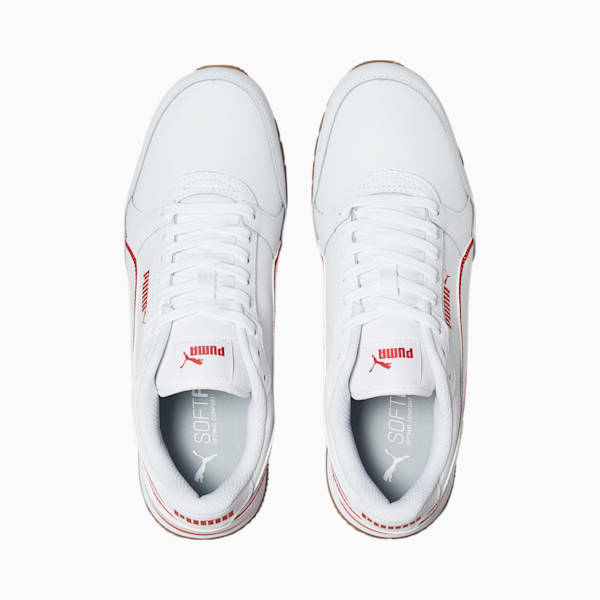 Tenis ST Runner v3 Bold, Puma White-High Risk Red-Gum, extralarge