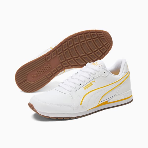 ST Runner v3 Bold Sneaker, Puma White-Tangerine, extralarge