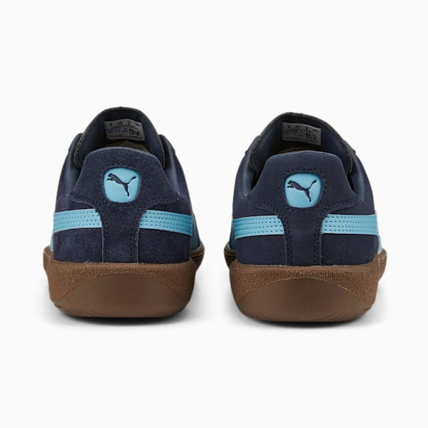 Army Trainer Suede Sneakers, Parisian Night-Dusty Aqua