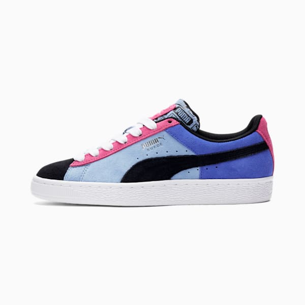 Zapatos deportivos de gamuza Classix para mujer, Fizzy Lime-Serenity-Puma Black