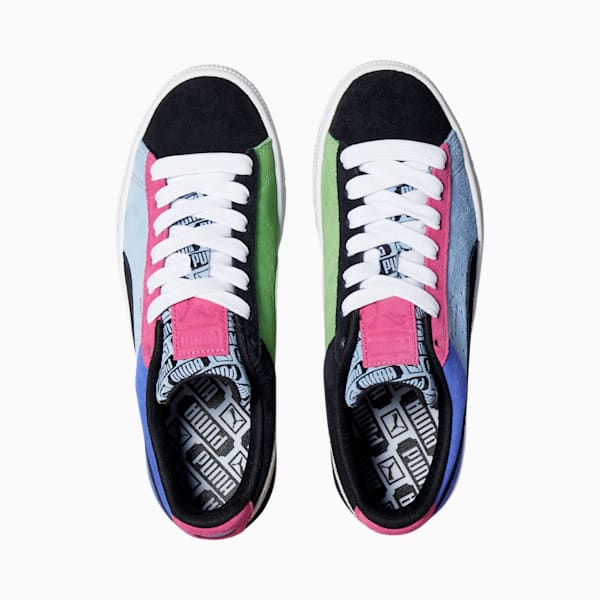Zapatos deportivos de gamuza Classix para mujer, Fizzy Lime-Serenity-Puma Black
