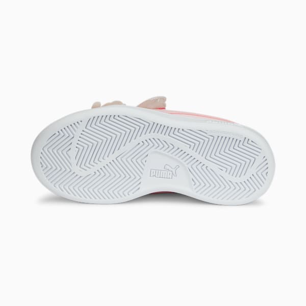 Baskets Smash v2 Butterfly AC Enfant, Almond Blossom-Almond Blossom-Sunset Pink-Puma Silver, extralarge