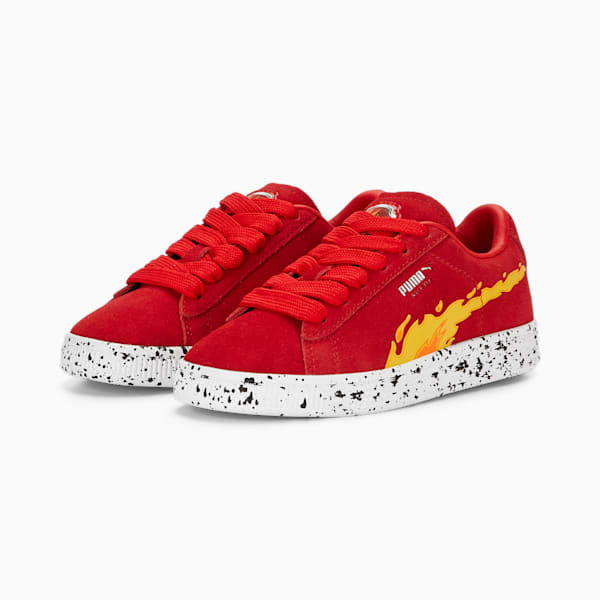 キッズ PUMA x パウ・パトロール スウェード スニーカー 17-21cm, High Risk Red-Puma White, extralarge-JPN