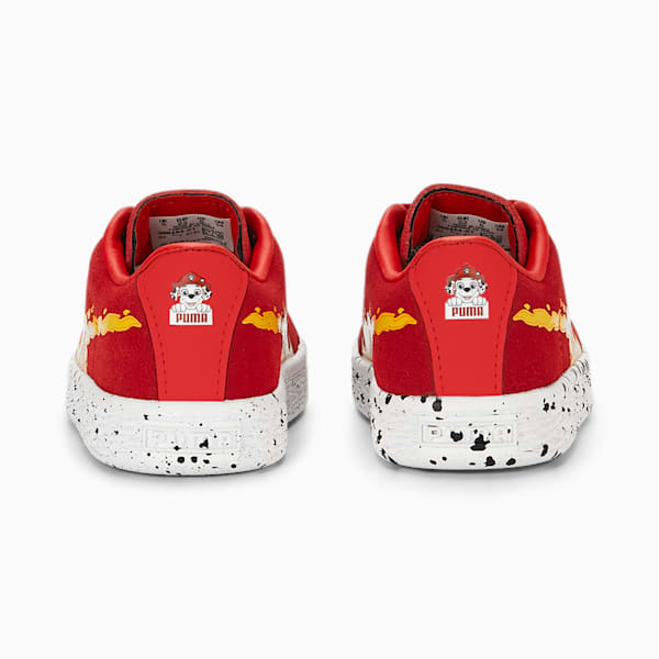Zapatos PUMA x PAW PATROL Marshall de gamuza para bebé, High Risk Red-Puma White