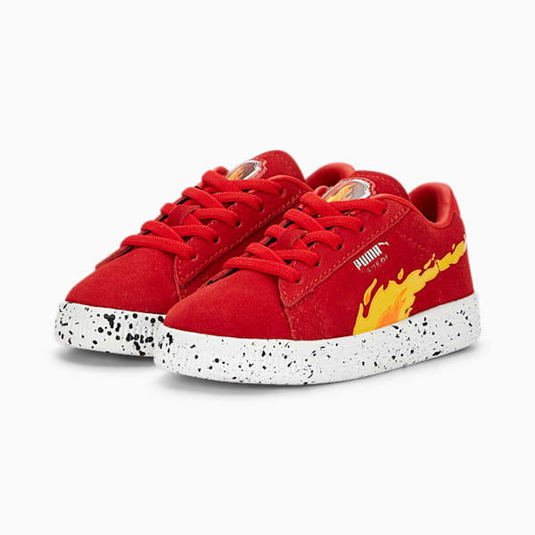 PUMA x PAW PATROL Marshall Suede Toddlers' Shoes, High Risk Red-Puma White, extralarge