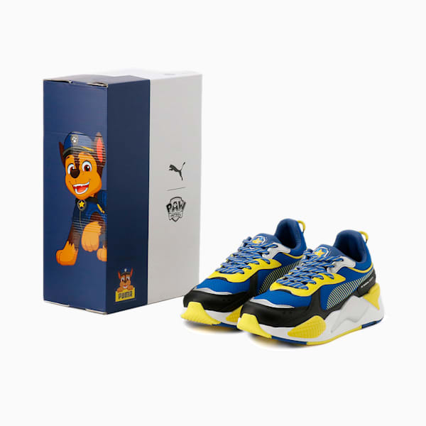 キッズ PUMA x パウ・パトロール RS-X JR スニーカー 22-25cm, Surf The Web-Blazing Yellow, extralarge-JPN