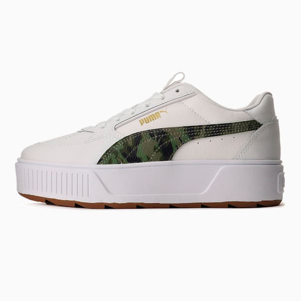 ウィメンズ カルメン リベル カモ スニーカー, Puma White-Puma White-Puma Team Gold, extralarge-JPN