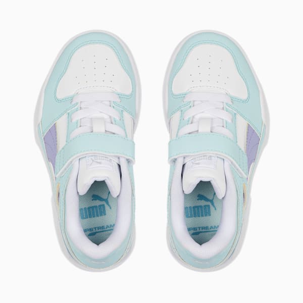 Slipstream AC Little Kids' Shoes, Puma White-Light Aqua-Sweet Lavender, extralarge
