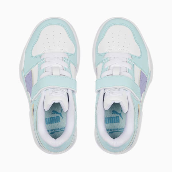 Slipstream AC Little Kids' Shoes, Puma White-Light Aqua-Sweet Lavender, extralarge