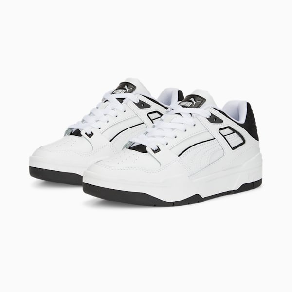 Tenis para Adolescente Slipstream, Puma White-Puma Black, extralarge