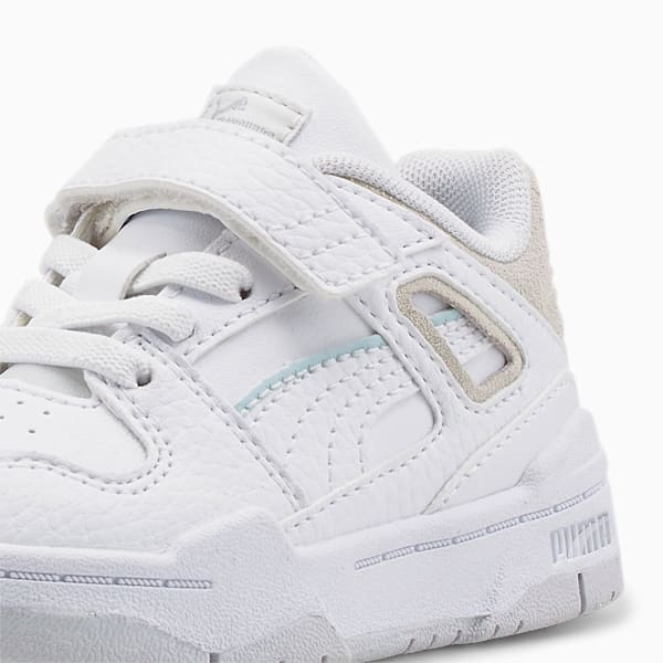 Zapatos Slipstream para bebés, PUMA White-Feather Gray