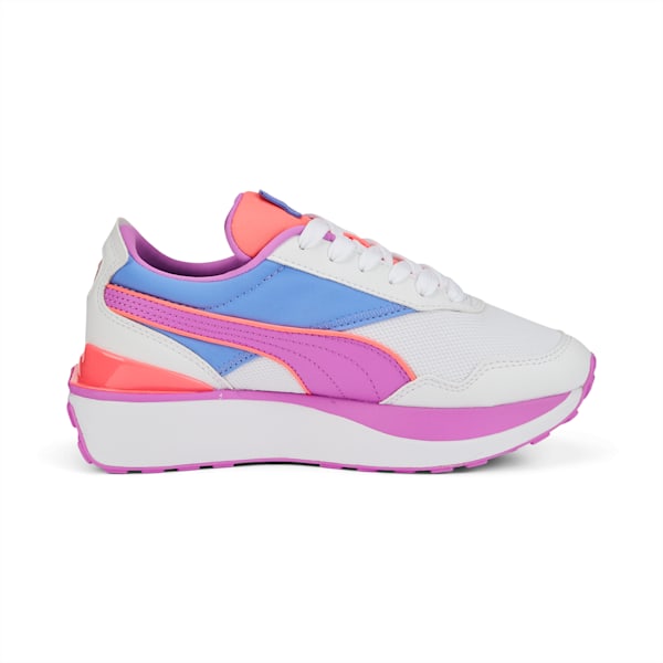 Tenis para jóvenes Cruise Rider Glitzy, Puma White-Elektro Purple-Electric Orchid, extralarge