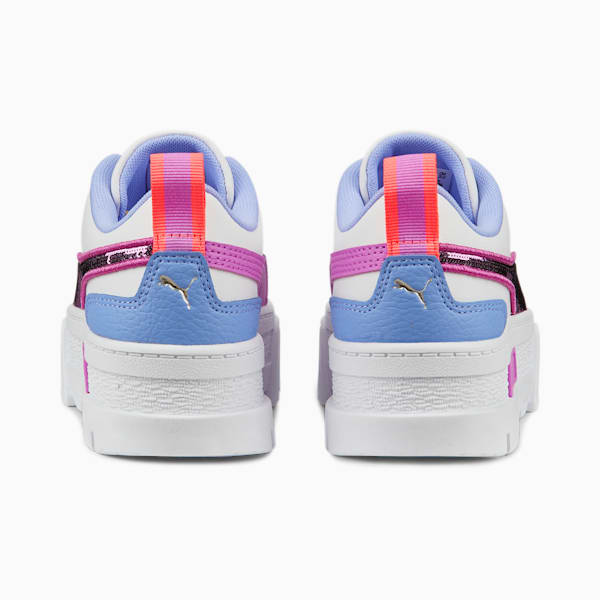 Tenis juveniles Mayze Glitzy, Puma White-Elektro Purple-Electric Orchid, extralarge