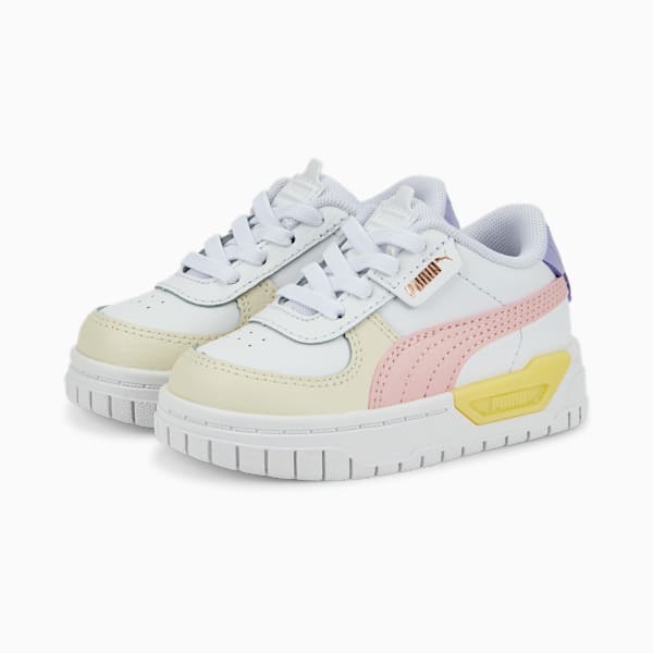 Cali Dream Pastel Toddlers' Shoes, Puma White-Pristine-Almond Blossom, extralarge