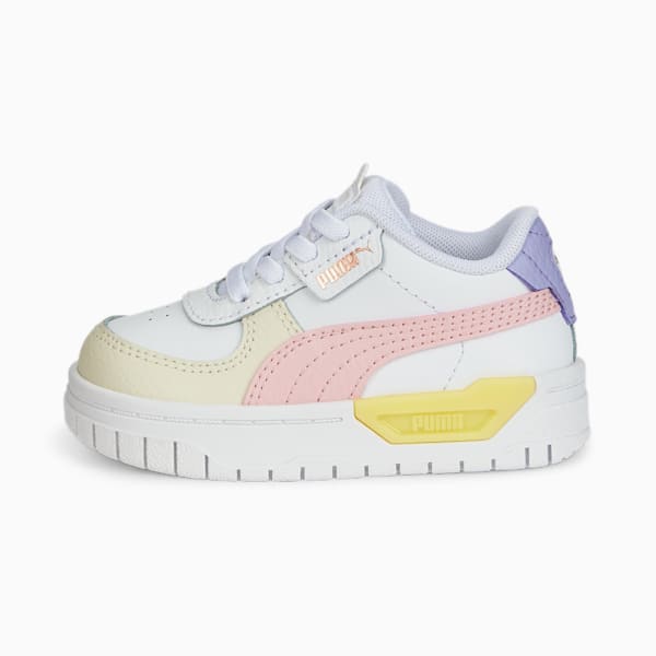 Tenis de cierre alternativo para bebé Cali Dream Pastel, Puma White-Pristine-Almond Blossom, extralarge