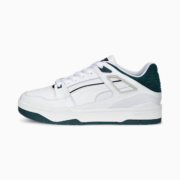 Slipstream Unisex Sneakers, Puma White-Varsity Green, extralarge-IND