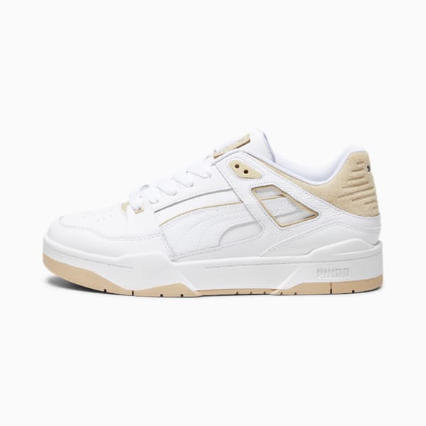 Zapatos deportivos Slipstream para hombre, Puma White-Granola, extragrande