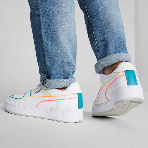 Tenis CA Pro Sum Pop, Puma White-Deep Aqua-Sun Stream-Sunset Glow, extralarge