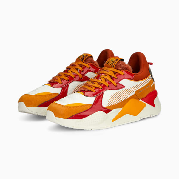 Zapatos deportivos PUMA x MASTERS OF THE UNIVERSE RS-X He-Man para hombre, Orange Brick-High Risk Red