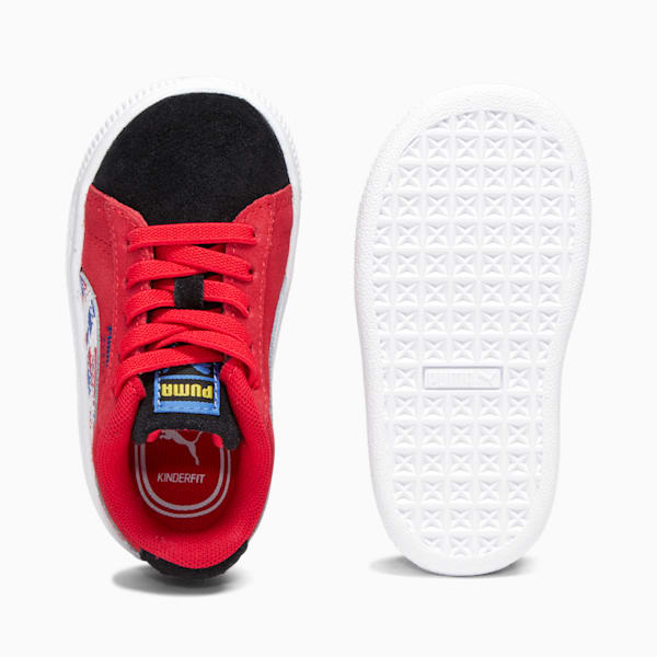 Suede Splash Toddlers' Sneakers, High Risk Red-Puma White-Puma Royal, extralarge