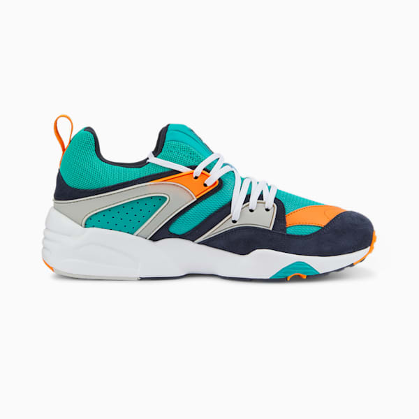 Blaze of Glory Energy Unisex Sneakers, Spectra Green-Vibrant Orange, extralarge-IND