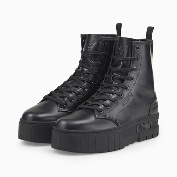 PUMA x DUA LIPA Mayze Boot Women's Trainers, Puma Black, extralarge-GBR
