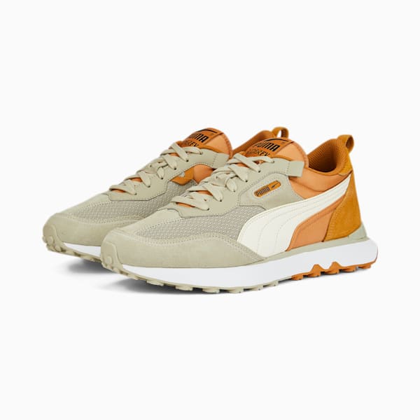 Rider FV Block Sneakers, Pebble Gray-Desert Tan, extralarge-IND