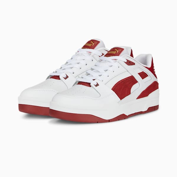 Slipstream Suede FS Sneakers, Puma White-Intense Red