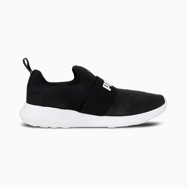 Relax Knit Slip On Men's Sneakers, PUMA Black-PUMA White, extralarge-IND