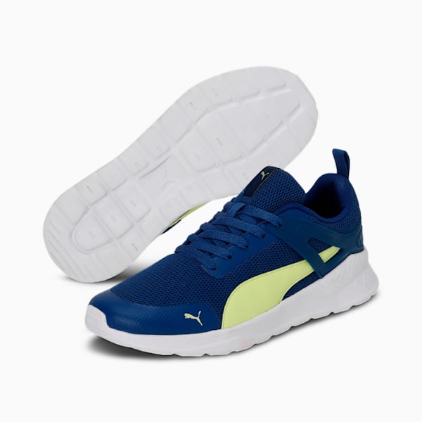 Amaze Runner Men's Sneakers, Blazing Blue-Light Lime-PUMA White, extralarge-IND