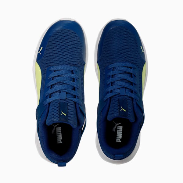 Amaze Runner Men's Sneakers, Blazing Blue-Light Lime-PUMA White, extralarge-IND