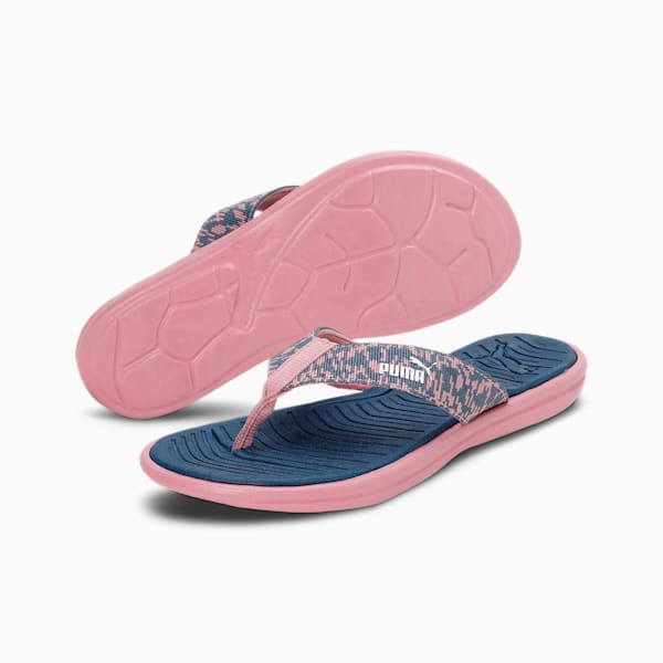 Daffodil Women's Flip-Flops, Evening Sky-Pale Grape, extralarge-IND