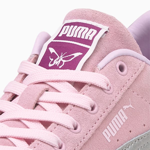 PUMA x DUA LIPA Mayze Metallic Sneakers Women, Pink Lady-Puma Silver