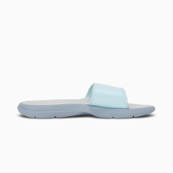 Silvia V4 Women's Slides, Platinum Gray-Blue Wash-Evening Sky, extralarge-IND