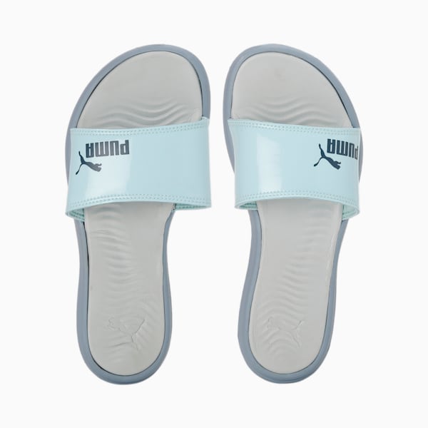 Blue puma slides best sale