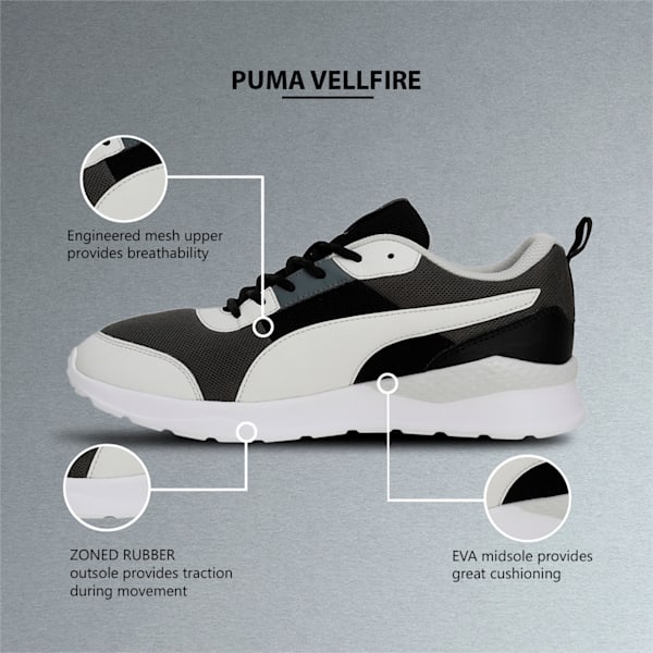 Puma Vellfire Unisex Sneakers, CASTLEROCK-Nimbus Cloud-PUMA White, extralarge-IND