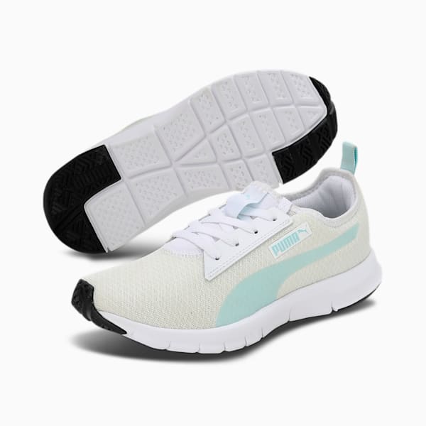 Reflex Women's Sneakers, PUMA White-Light Aqua-PUMA Black, extralarge-IND