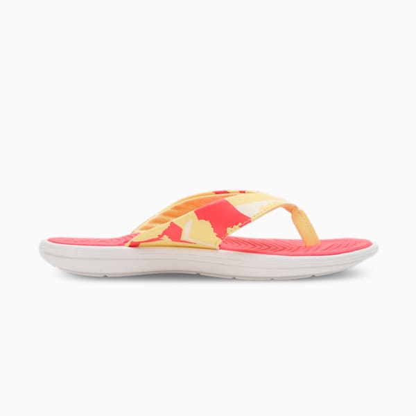 Suzzana Slip V1 Women's Flip-Flops, Salmon-PUMA White-Pale Lemon, extralarge-IND