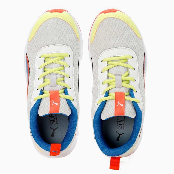 Racer V1 Youth Sneakers, Nimbus Cloud-Victoria Blue-Light Lime, extralarge-IND