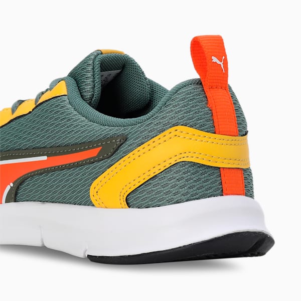 Racer V1 Youth Sneakers, Eucalyptus-Rickie Orange-Yellow Sizzle, extralarge-IND