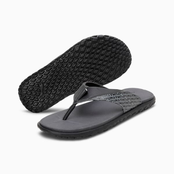 Galaxy Comfort V4 Unisex Flip-Flops, CASTLEROCK-PUMA Black-Nimbus Cloud, extralarge-IND