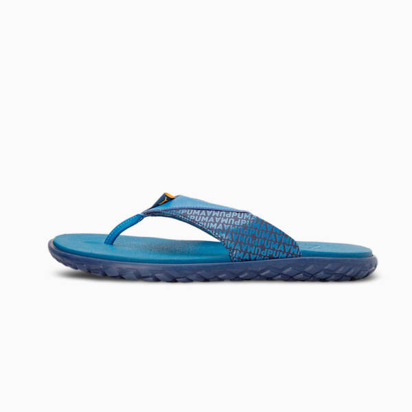 Galaxy Comfort V4 Flip-Flops, Peacoat-Lake Blue-Tangerine, extralarge-IND