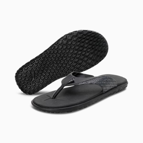 Galaxy Comfort V4 Flip-Flops, PUMA Black-PUMA White-Dark Shadow, extralarge-IND