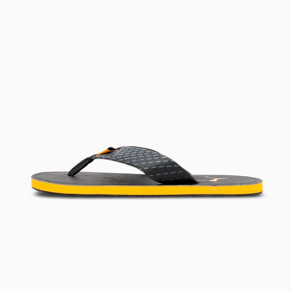 Ketava Duo Men's Quick Dry Swimming Flip-Flops, PUMA Black-Apricot-Evening Sky, extralarge-IND