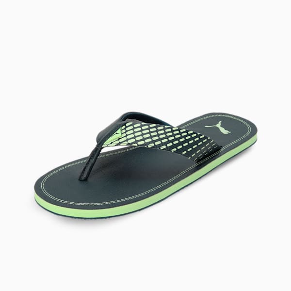 Ketava Duo V7 Men's Flip-Flops, Dark Night-Speed Green, extralarge-IND