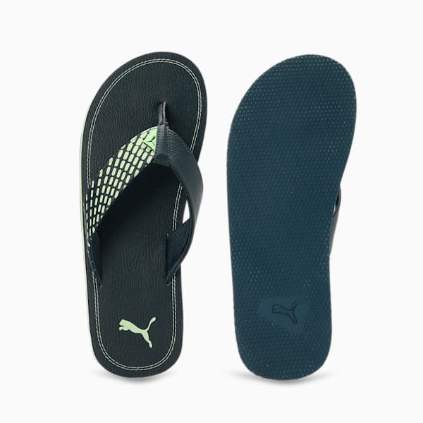 Ketava Duo V7 Men's Flip-Flops, Dark Night-Speed Green, extralarge-IND