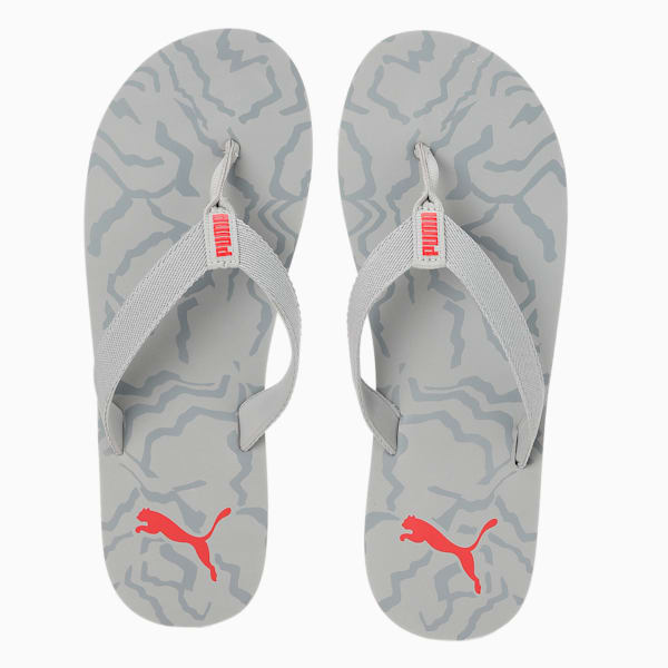 Comfy V2 Men's Flip Flops, Harbor Mist-Quarry-Burnt Red, extralarge-IND