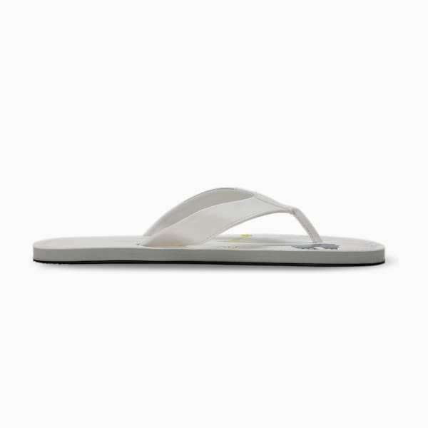 Eezay Men's Flip-Flops, Harbor Mist-Lime Squeeze-PUMA White, extralarge-IND